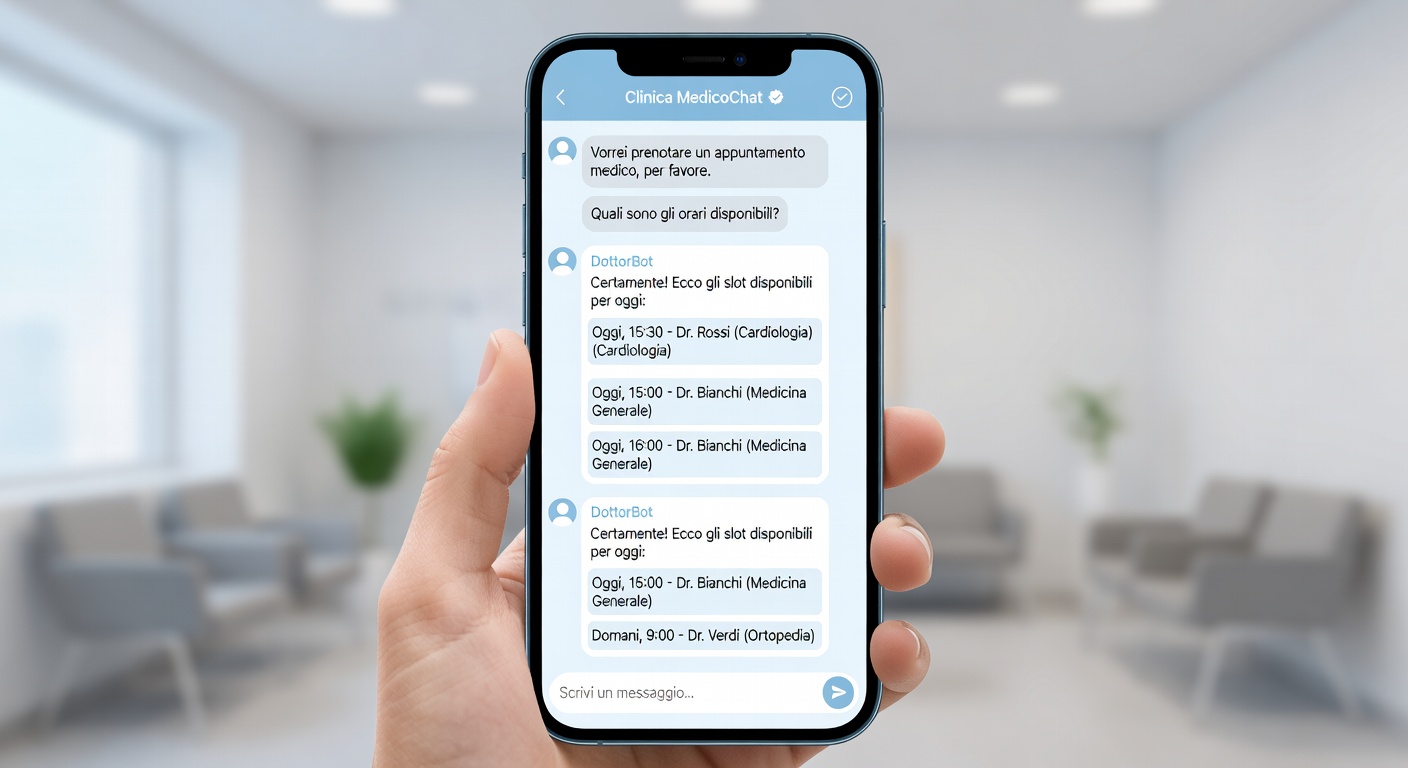 Chatbot AI Multicanale: Prenotazioni, Referti e Triage Automatico
